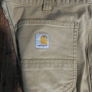 Carhartt Men's Relaxed Fit Khaki Canvas Work pants men’s size 38x34